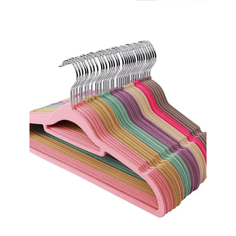 5/10/20 Stuks Kleding Jas Fluwelen Hangers Anti Slip Luxe Gevlokte Broek Rok Opberghaak Hanger Kast Kleerhangers