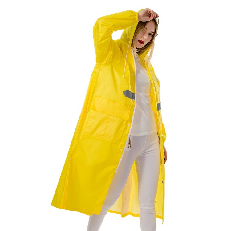 Waterdichte Jas Regenjas Vrouwen Nylon Poncho Reizen Pvc Bike Regenjas Motorfiets Mode Ondoordringbare Mujer Regenjas Meisje BA60YY: YELLOW / Xl