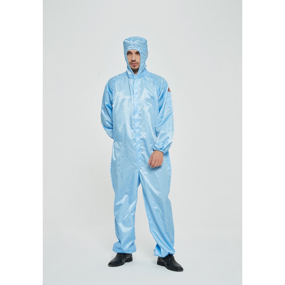 Work Clothes Uniform Anti-Static Hooded Jumpsuit Pants Universal Protective Clothing Food Factory Casual Lab coats Coveralls