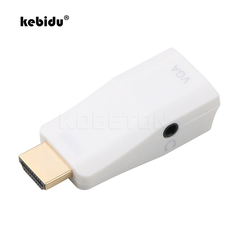 Kebidu Hd 1080P Mini Vrouw Naar Man Vga Adapter Converter Kabel Hdmi-Compatibel Naar Vga Met Audio kabel Voor Pc Laptop