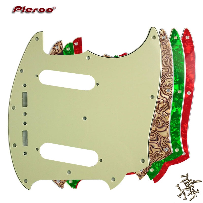 Pleroo Custom Gitaar Pickgaurd Scratch Plaat-Voor Ons Mustang Gitaar Slagplaat Scratch Plaat