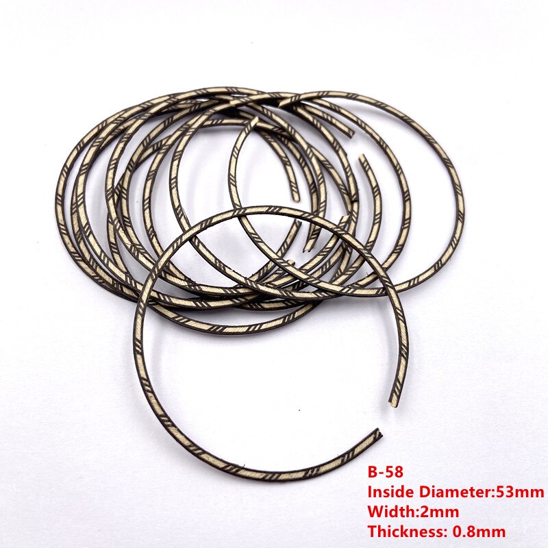 10Stck Ukulele Inlay holz Rosette,100% gute Material, handgemachte, exquisit Ukulele zubehör: hölzern 5