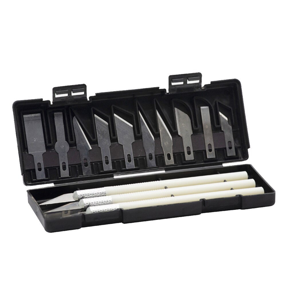 13Pcs/set Woodworking Carving Knife Precision Wood Cutter Knifes Set Sculpture Engrave Sharp Metal Scalpel Woodcarve Blades