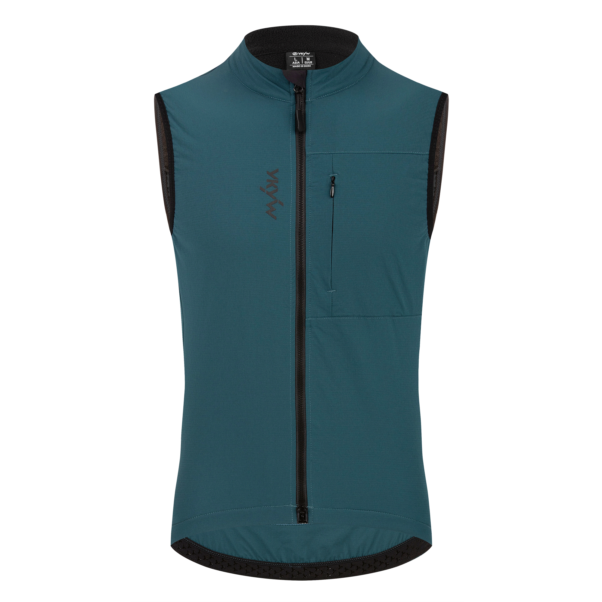 YKYWBIKE hommes cyclisme Gelit thermique polaire vélo coupe-vent sans manches vélo gilet coupe-vent imperméable cyclisme pare-brise: XXXL / Or
