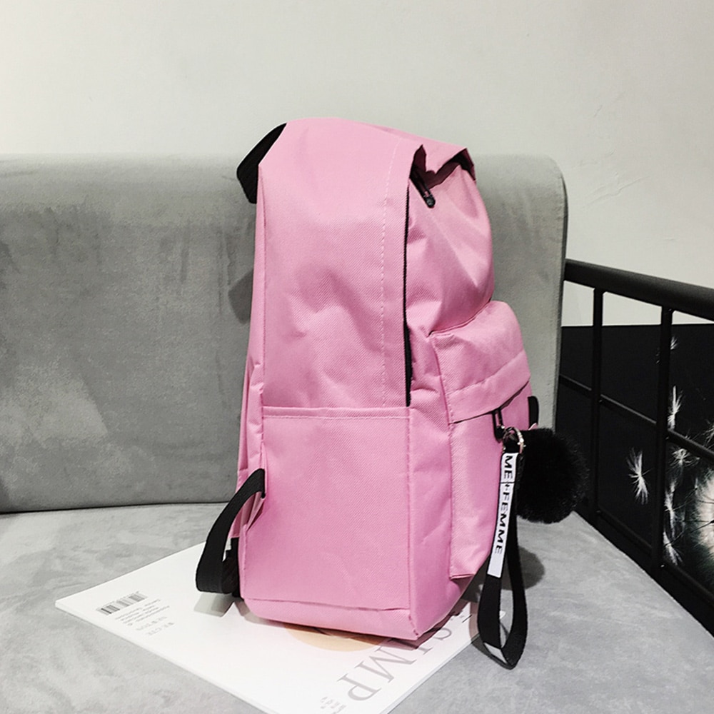 Women Shoulder Bag Women Canvas Backpack School Bags For Girls Rucksack Solid Backpacks Bags Travel