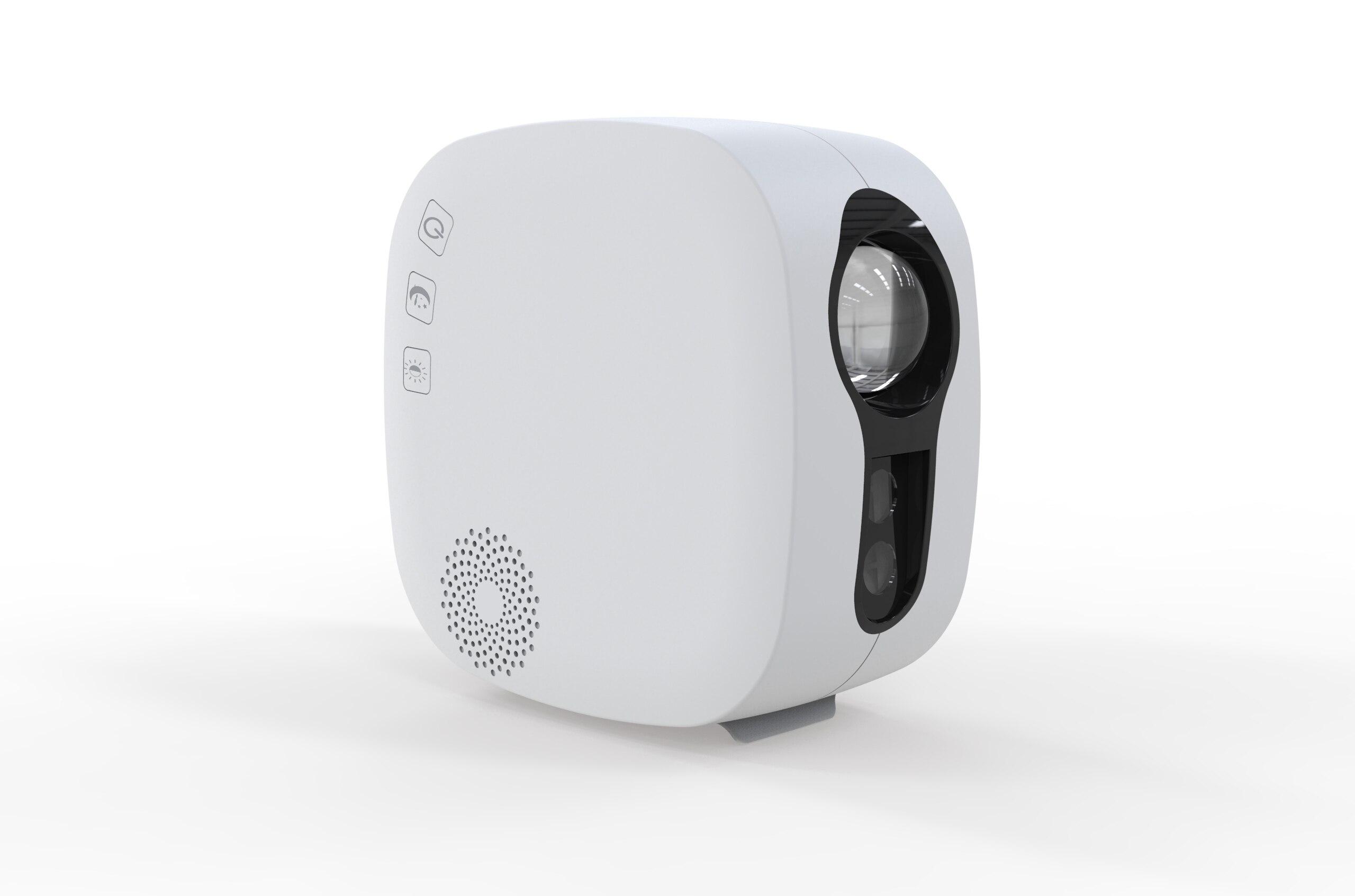 Bluetooth stjernehimmel projektor led nat lys projektor galakse tåge hav musik højttaler kontrol stjerne projektor måne nat lampe: Hvid / Eu