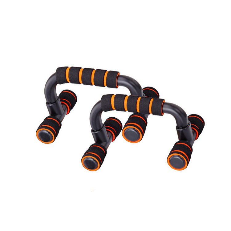 1 Paar I-Soort Push-Up Bar Stands Pushup Borst Bar Handgrepen Grip Bars Fitness Gym Spier Training push Ups Voor Body Building: Orange