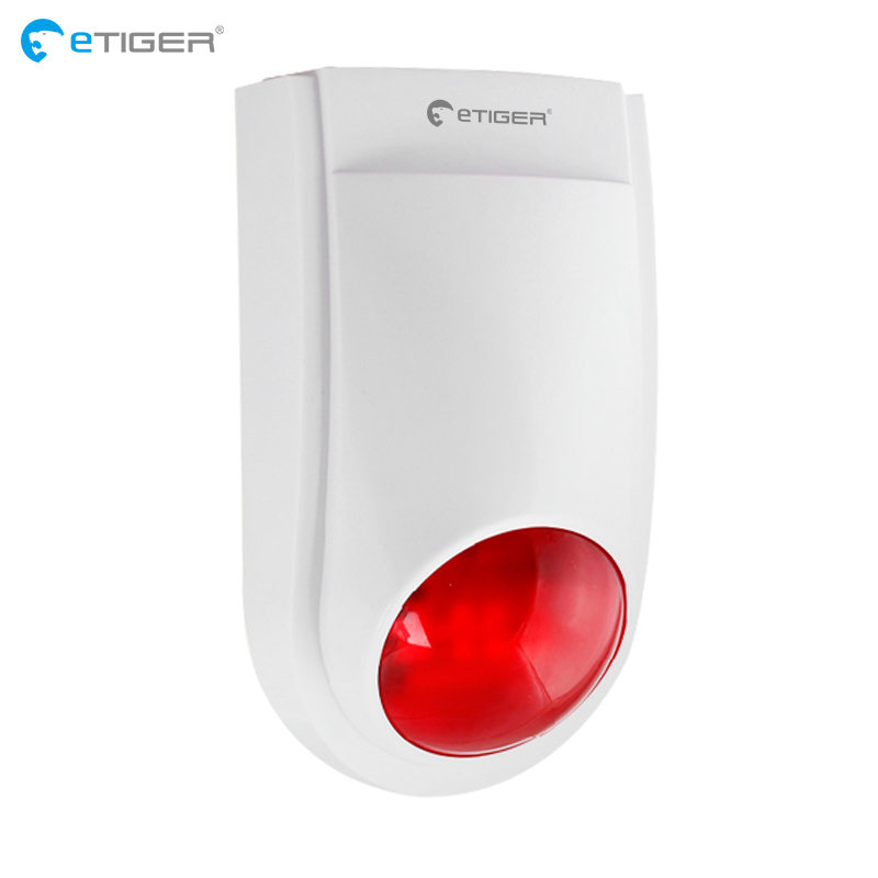 ETIGER – sirène extérieure sans fil, flash 433mhz, pour système d&#39;alarme de sécurité