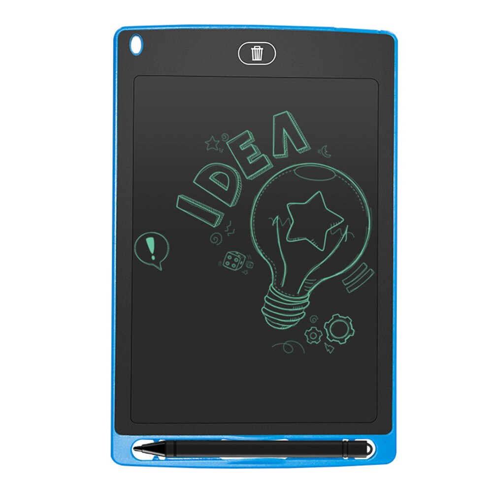 LCD Writing Tablet - 8.5 Inch - Erasable Digital Drawing Board - Portable Electronic Notepad: Blue