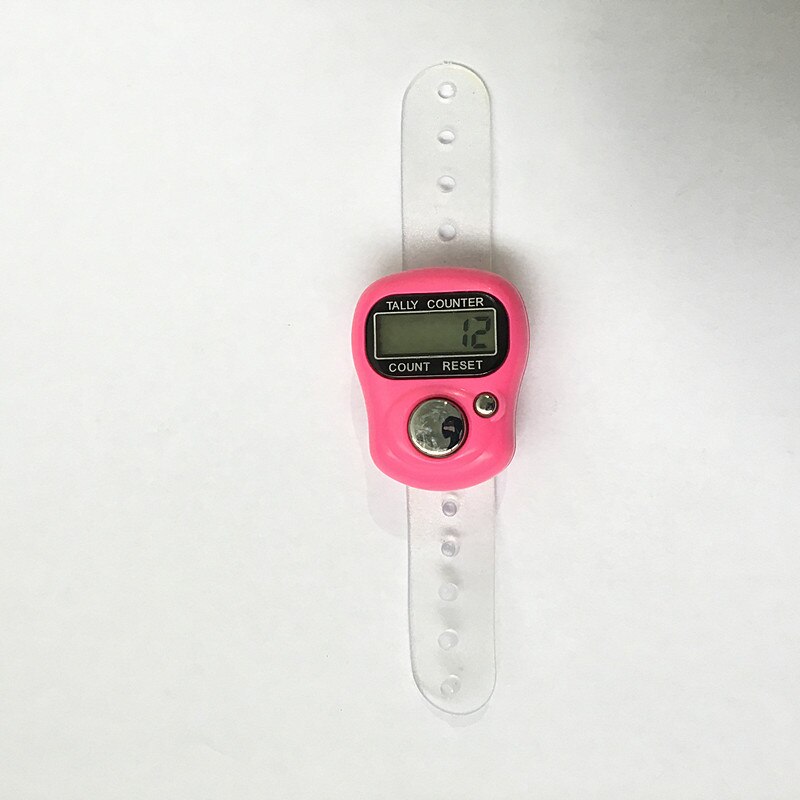 nouvelle 1 Pc Portable doigt compteur LCD électronique numérique compteur de comptage 30% de réduction: pink