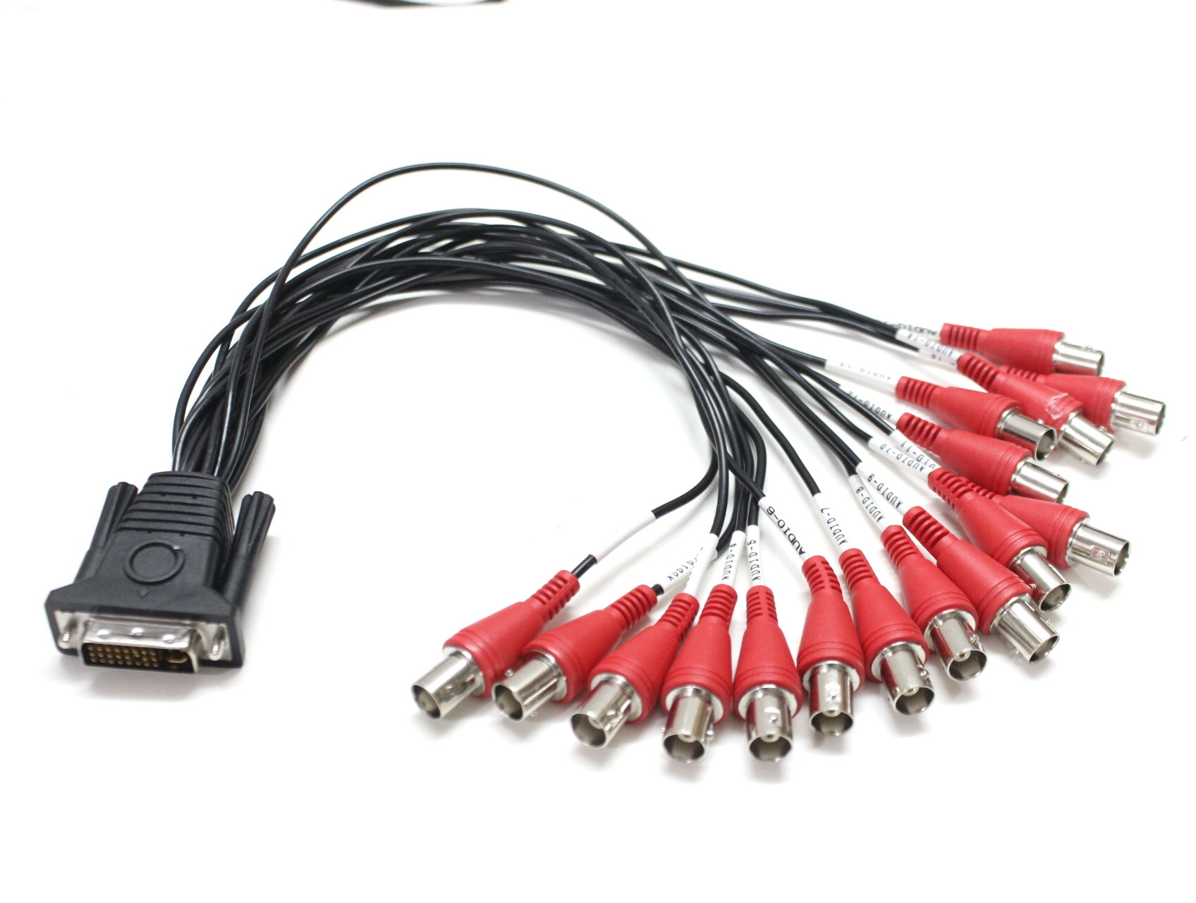 DVI Male to BNC Female Breakout Cable DVI 24+5 to 16 BNC line AUDIO For Geovision GV-1480A DVR CCTV Card