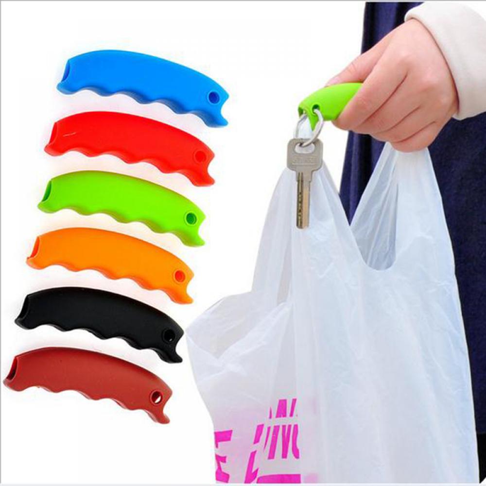 Silicone Hooks For Hanging Handbag Basket Shopping Bag Holder Carry Bag Handle Comfortable Grip Protect Hand Tools