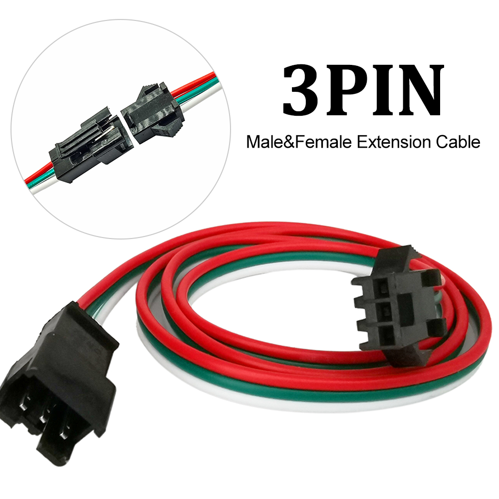 2Pin 3Pin 4Pin 5Pin Männlich Weiblich Verlängerung Kabel 0,5 m 1 m 2 m JST Draht Stecker Stecker Kabel für WS2811 WS2812 RGB LED Streifen Licht: Dark Grau / Unter 5 Stücke