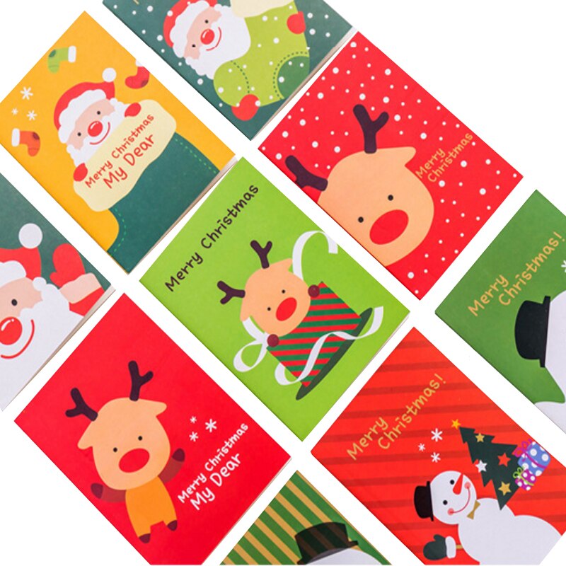1 teile/los Kawai Karikatur Weihnachten Schild Santa Claus Tasche Notiz Niedlich Buch Glücklich Weihnachten Notizbuch Schreibwaren