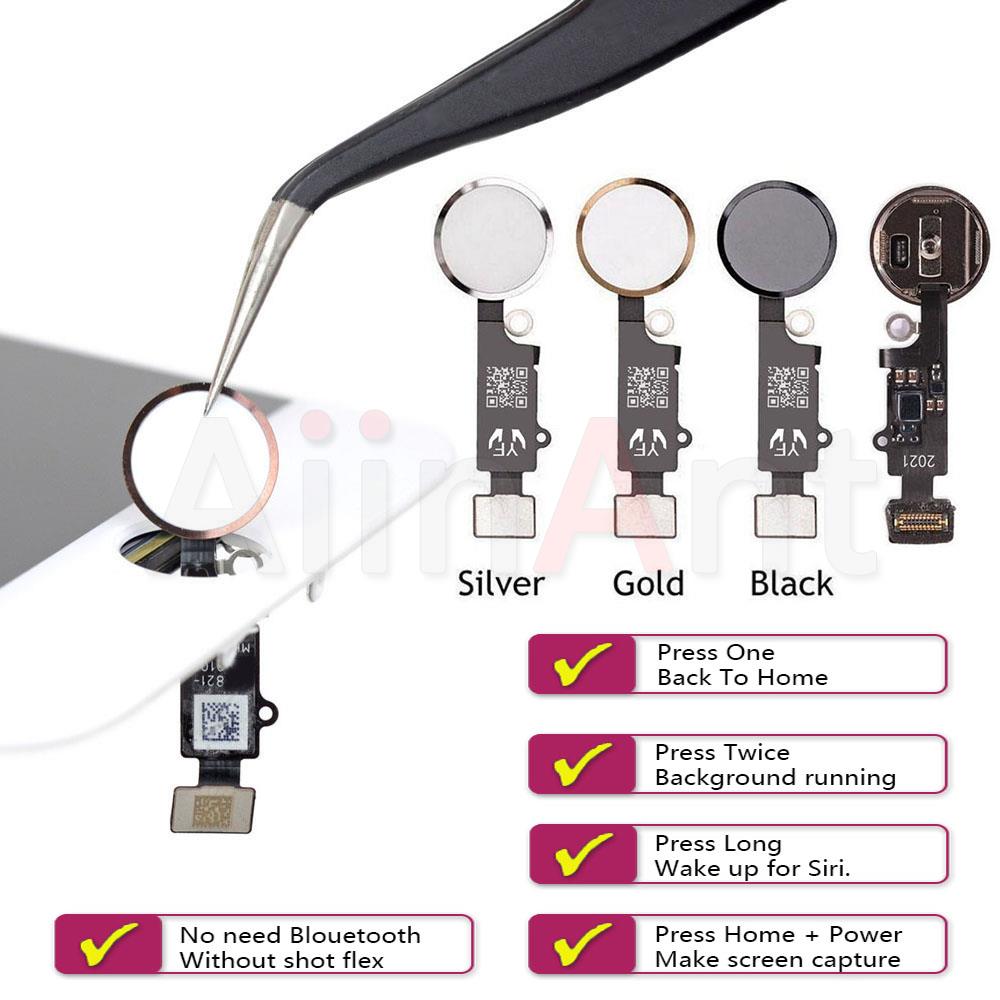 Aiinant Originele Home Knop Flex Voor Iphone 5 S Se 6 6 S 7 8 Plus 8 Plus 7Plus terug Thuis Flex Kabel Functie Vergadering