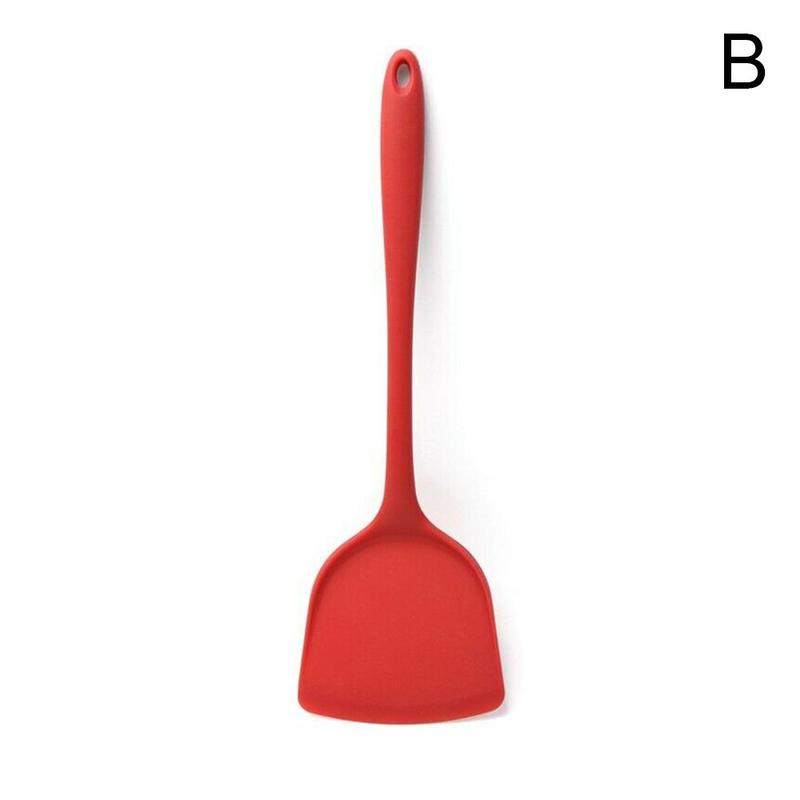 Silicone Kitchenware Cooking Utensils Spatula Turner Egg Non-stick Cooking Wide Meat Pizza Shovel Scraper Tool Kitchen Beef V0S0: B