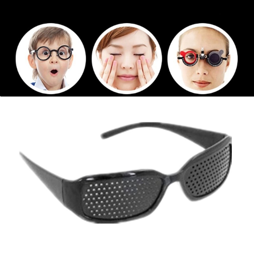 Soin amélioration de la vue sténopé unisexe lunettes Anti-Fatigue sténopéique lunettes Anti-Fatigue