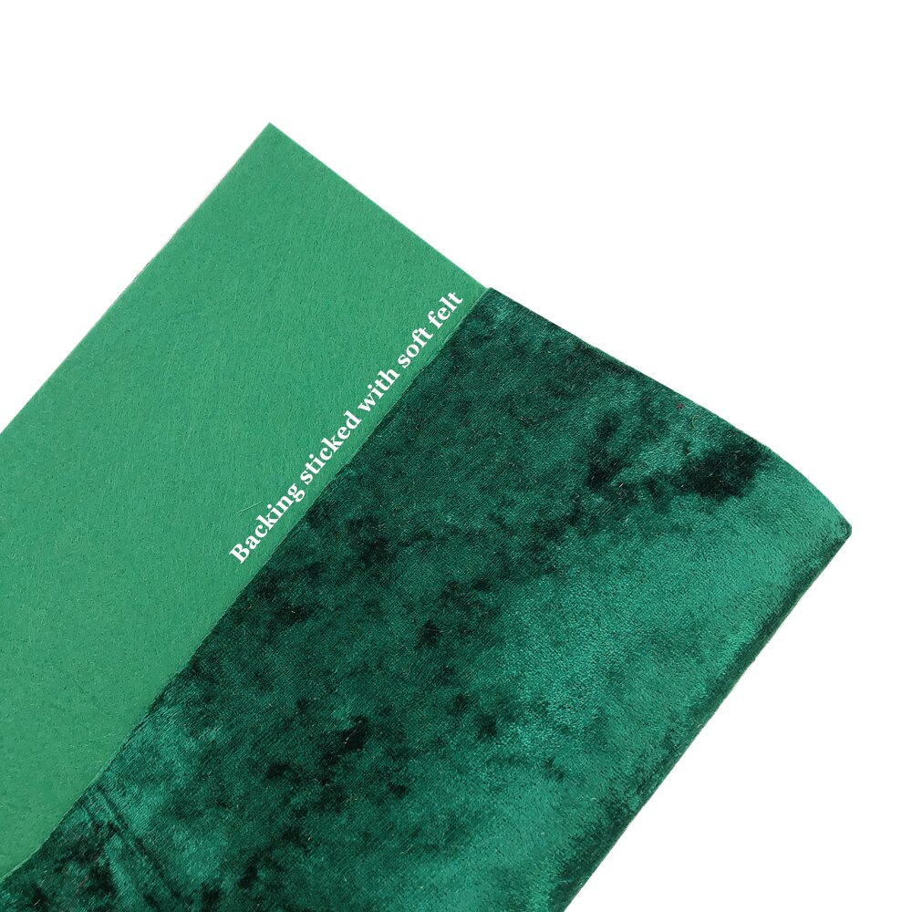 Rainbow 30x30cm Size Gorgeous Velvet Fabric Sheet Backing Sticked Soft Felt for Bows, Earrings, and Crafts DIY