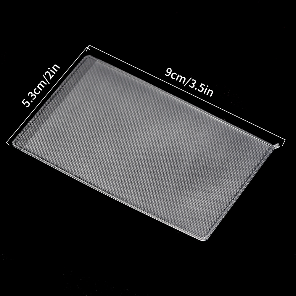 Protector de tarjetas de PVC, cubierta transparente esmerilada para tarjetas de identificación de crédito, soporte antimagnético, contenedor para postales, bolsas de almacenamiento, 1-50 Uds.: COFFEE