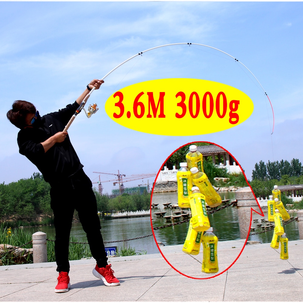 GHOTDA Fishing 2.1//2.4/2.7/3.0/3.6M fishing rod tough carbon fiber telescopic travel sea boat rock fishing rod