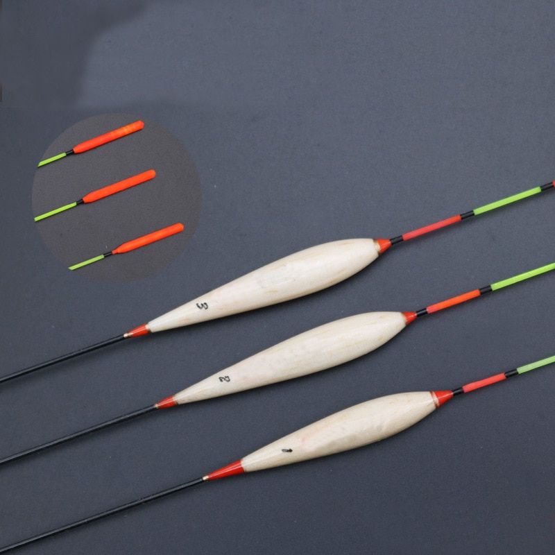 3 pièces/lot flotteur de pêche Balsa bois matériel Flotador Pesca Bobbers carpe pêche 25cm-26cm pêche flotteur pêche s'attaque outils
