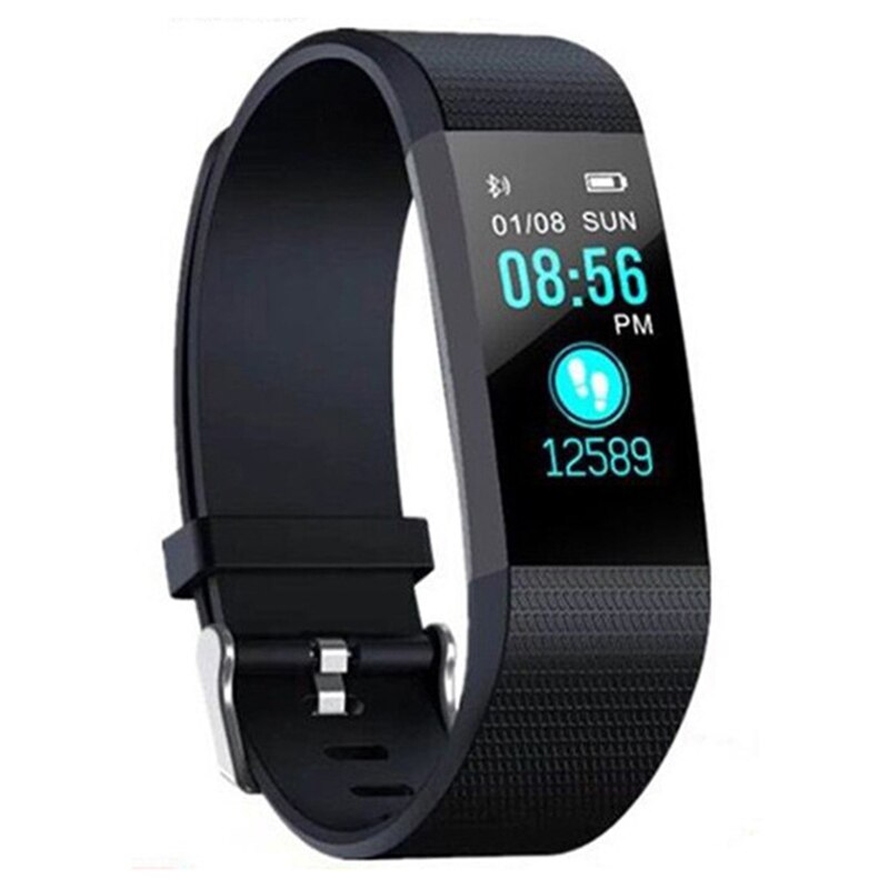 116 Plus Smart Watch Bluetooth Heart Rate Blood Pressure Monitor Fitness Tracker OTA Upgrade Support Waterproof IP67 Zwift: Brown