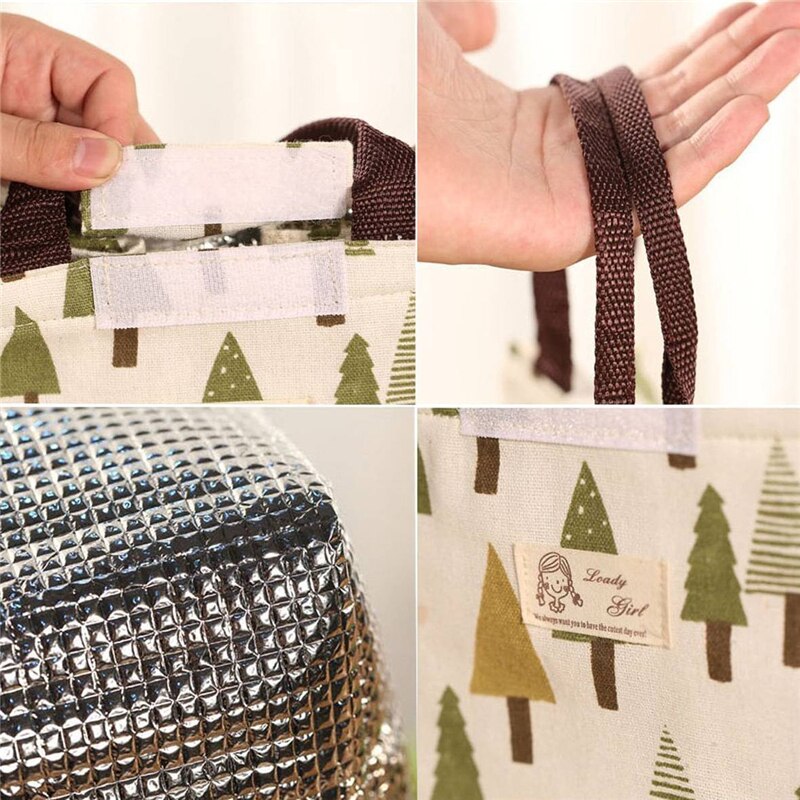 Madpakke transportabel isoleret termisk køler madopbevaring