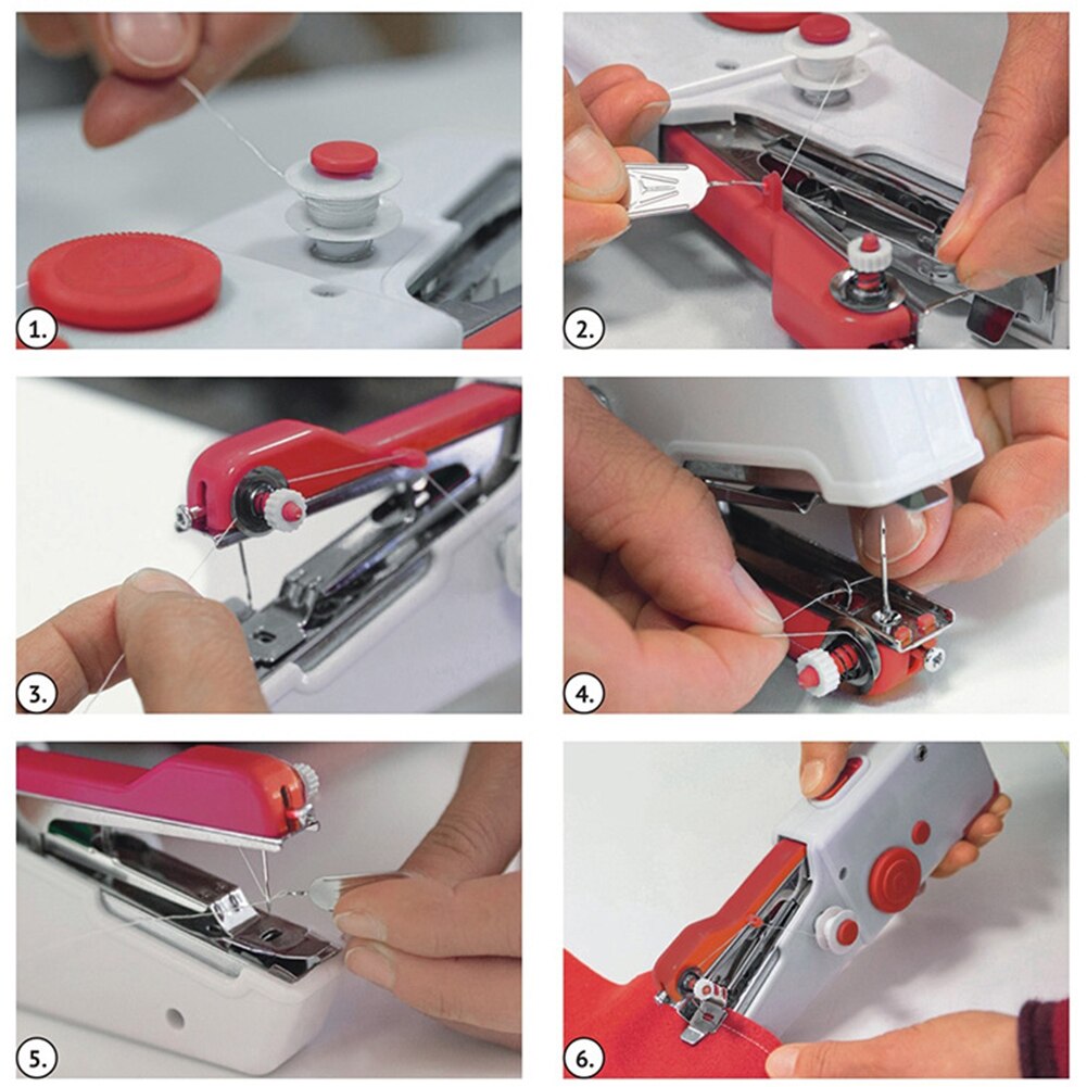 Portable Handheld sewing machines Stitch Sew needlework Cordless Clothes Fabrics Electric Sewing Machine Stitch Set