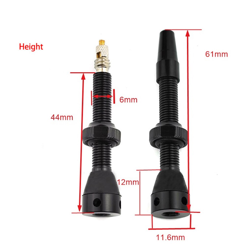 40/60Mm Fiets Tubeless Band F/V Klep Vacuüm Air Valve Aluminium Mtb Road Fiets Tubeless valve Tool Set Fietsen Onderdelen