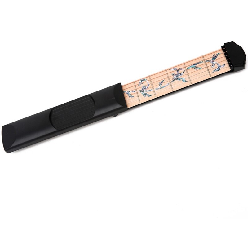 -Pocket Guitar Practice Neck, Upgraded Version 6 Fret Portable Guitar Chord Practice Tool for Beginner