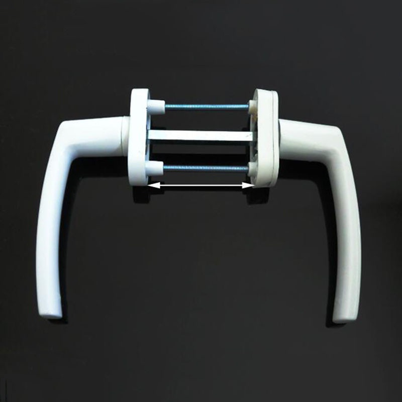 Plastic Steel Double-sided Door Handle Lock Sliding Push Door Handle 53-63MM Indoor Door Handle