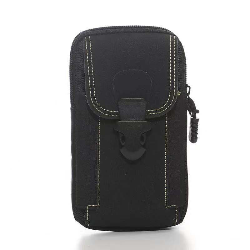 Bolsa de lona impermeable para teléfono móvil, funda tipo billetera, cinturón, monedero, funda para teléfono