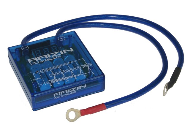 ! Universele Mega Raizin Volt Stabilizer/Met Grond 5 Draden Digisplay En Led Display Rood/Blauw/ paars/Geel: Blauw