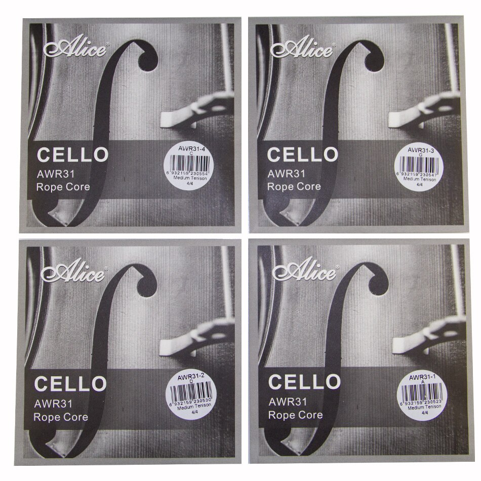 Alice CELLO Strings AWR31 Rope Core Formulated for excellence 4/4