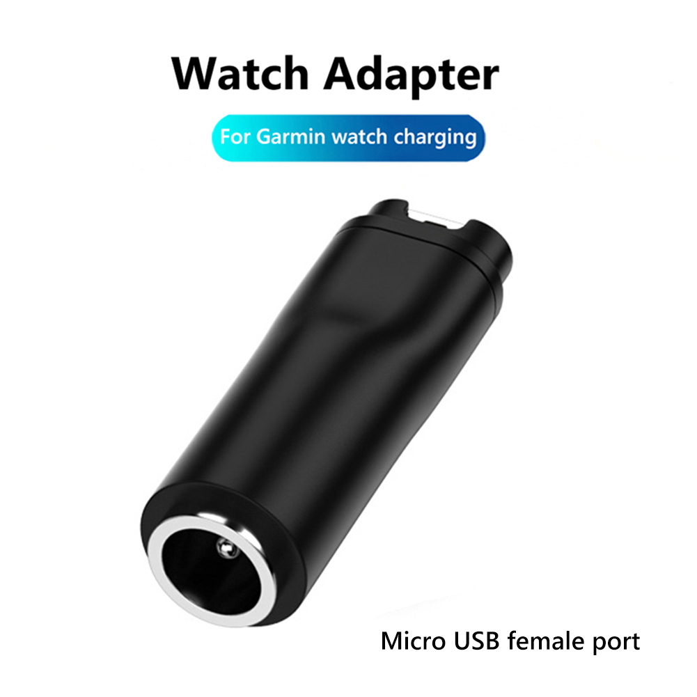 Type C/Micro/ios USB Lader Adapter Voor Garmin Fenix 7/6/5 Instinct 2S Venu 2 Plus EPIX forerunner 745 Horloge Opladen Converter: Blauw Poeder