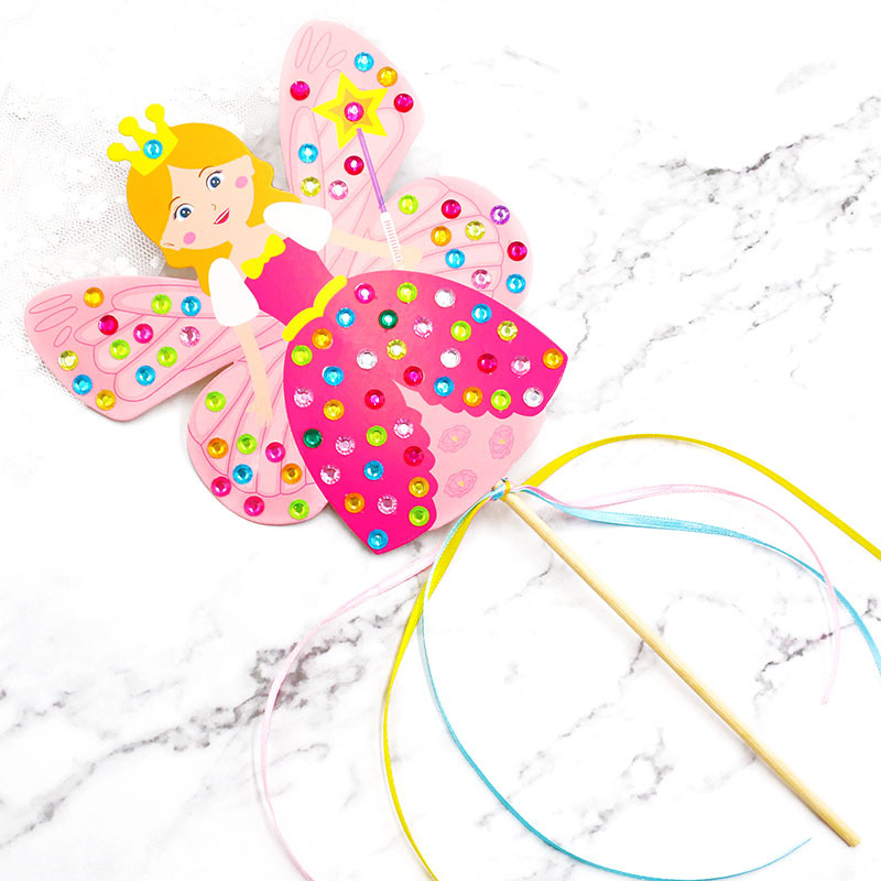 Diamond Fairy Stick craft Princess Stick kindergarten lots arts crafts diy toys Puzzle crafts kids for children's toys girl