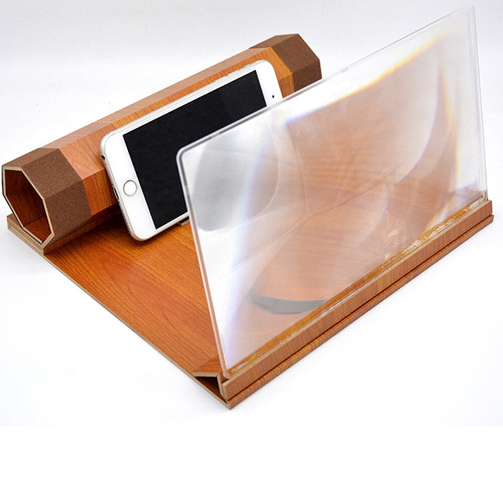 12 Inch 3D Gsm-scherm Hd Vergrootglas Smartphone Movie Video Vergroten Versterker Smartphone Stand
