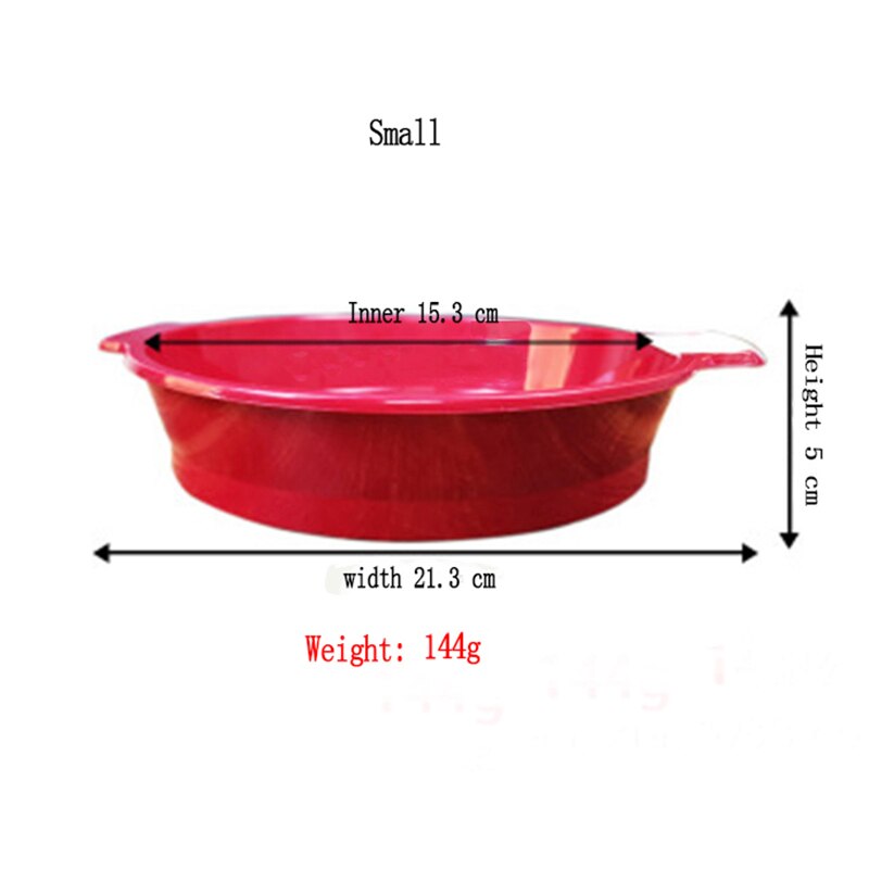 Tamiz de harina de malla fina para cocina, utensilios profesionales para hornear, redondos, grandes/pequeños, accesorios para hornear: Small