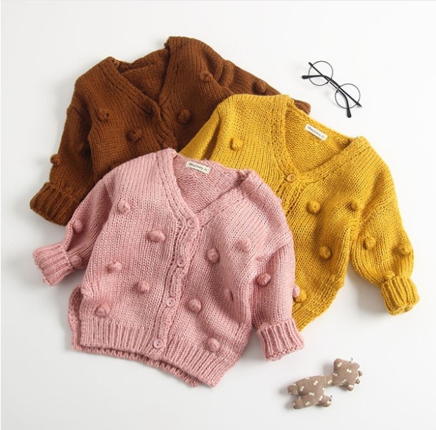 1-3 jahre alt Baby Mädchen zur Seite fahren Art 17 Winter Ball in Hand Unten zur Seite fahren Strickjacke Jacke Strickjacke Für mädchen Mädchen Strickjacke