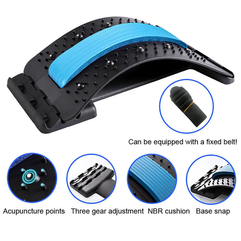 Getinfit Zurück Stretch Ausrüstung Massager Massageador Magie Bahre Fitness Lenden Unterstützung Entspannung Wirbelsäule Schmerzen Relief