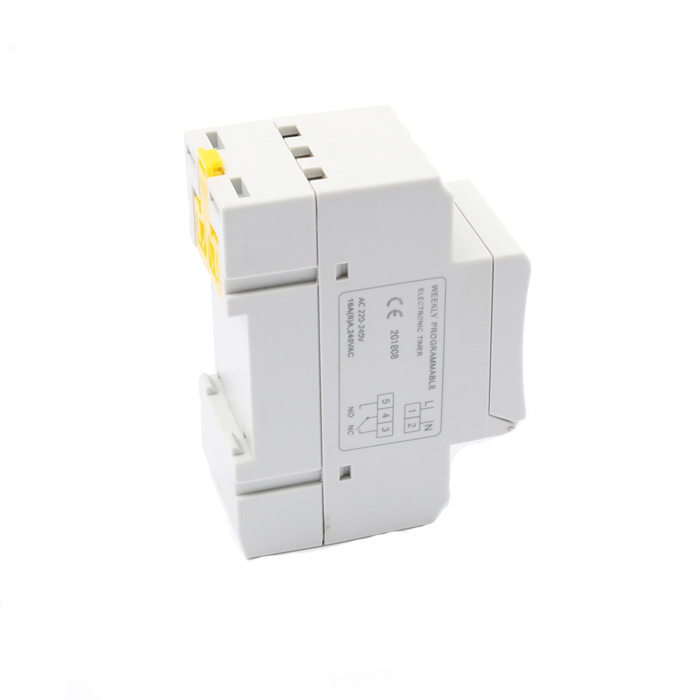 Elettronica Settimanale 7 Giorni Digitale Programmabile TIMER INTERRUTTORE del Relè di Controllo 220V 230V 6A 10A 16A Su Guida Din tp8a16 no lock