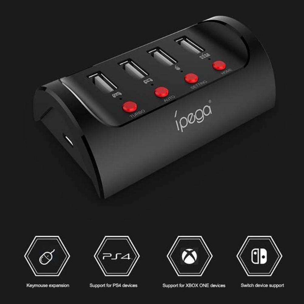 Convertidor de teclado y ratón para Nintendo Switch, adaptador de mando con cable para Nintendo Switch, PS4 y XBOX ONE