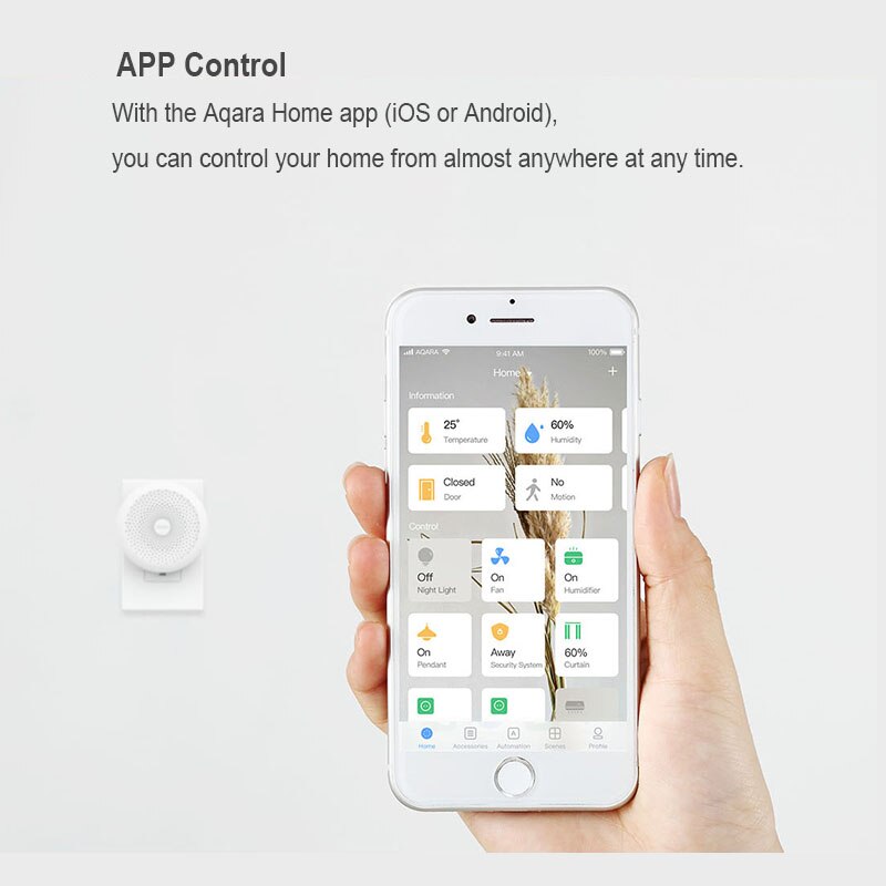 Original mijia aqara hub gateway med led natlys smart work with for apple homekit international edition gateway
