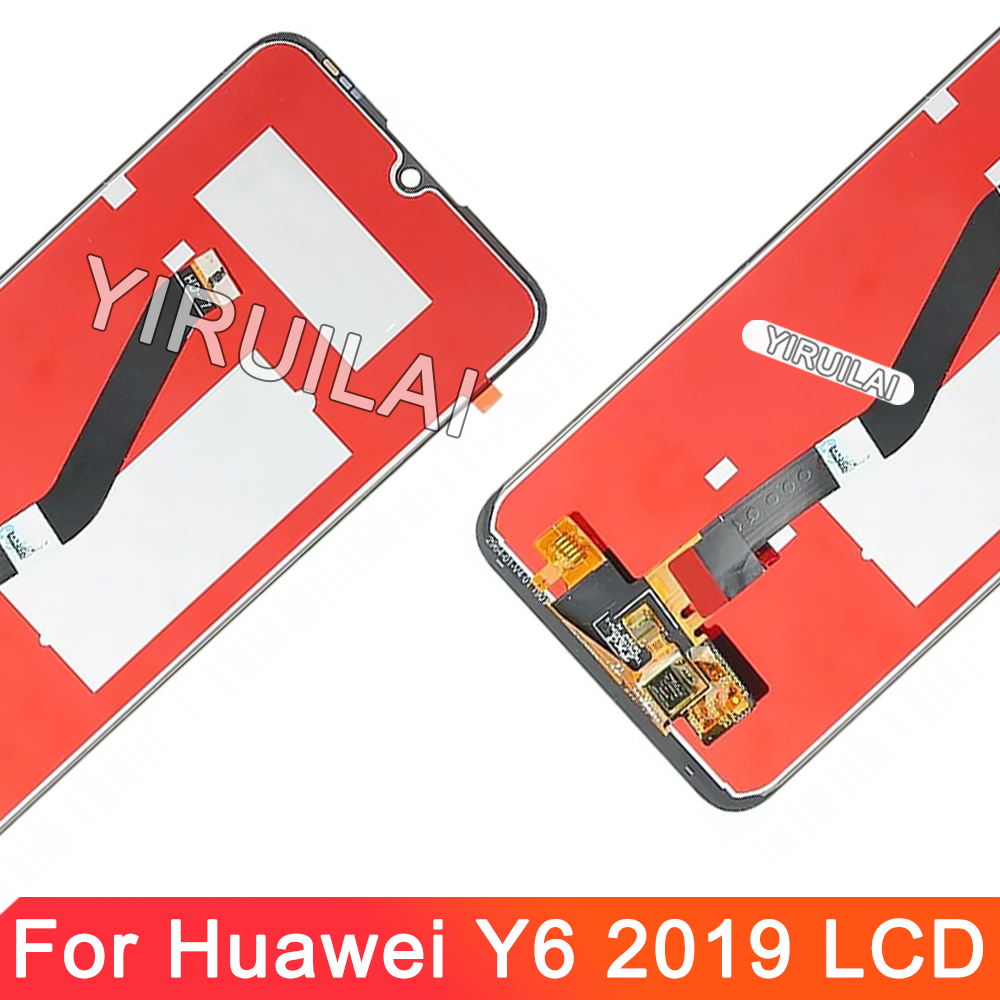 Pantalla LCD de 6,09 pulgadas para Huawei Y6 /Y6 pro MRD-LX1F reemplazo de la pantalla táctil con marco para Honor 8A JAT-LX1/LX3 LCD