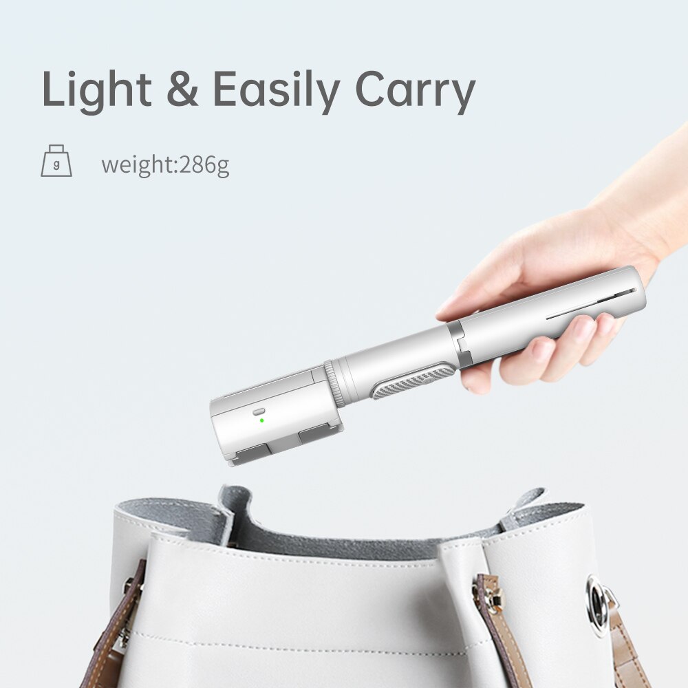 Funsnap Capture Q Selfie Stick Voor Ios Android Smartphone Gimbal Stabilizer Bluetooth Statief Pocket Uitbreiding Handvat Voor Traval