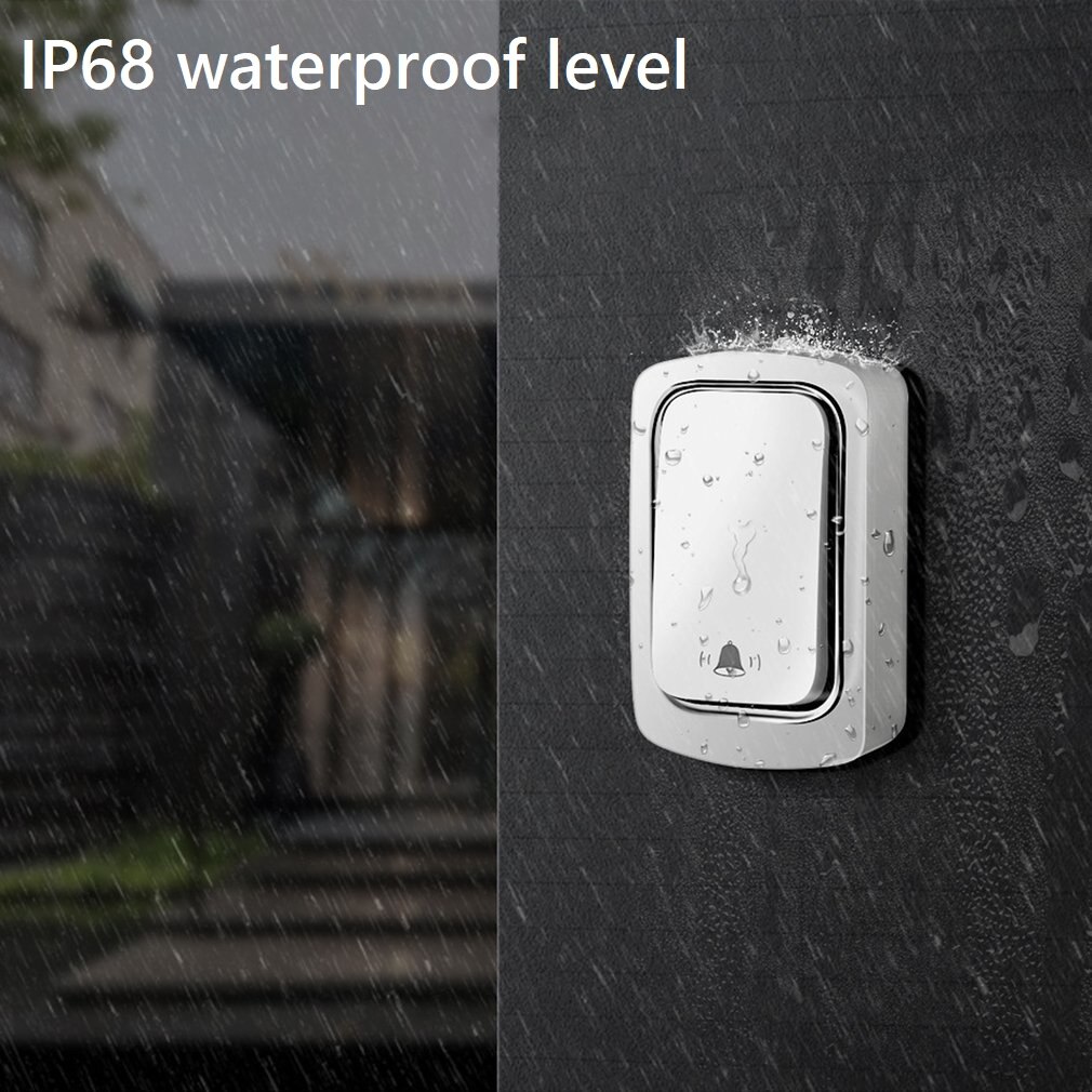 Ring Doorbell Wireless Doorbell No Battery Waterproof Self-Powered DoorBell Home Cordless Ring Dong Chime Timbre Calling