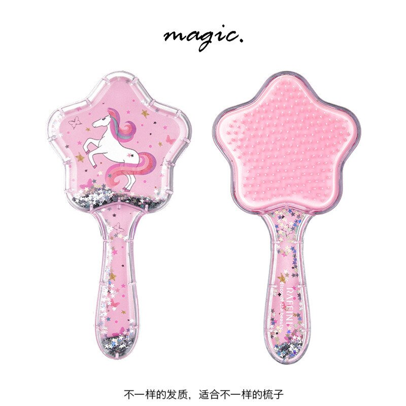 Paillettes peigne Massage enfants peigne mignon fille peigne porter cheveux longs Mm Anti-noeud peigne brosse à cheveux