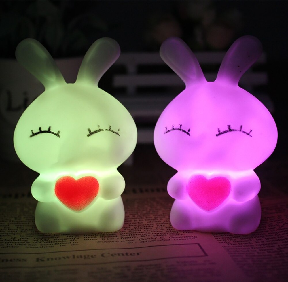 Dozzlor Led Novelty Night Strange Animal Shape Children's Table Lights Sleeping Light Decor Lamps: D