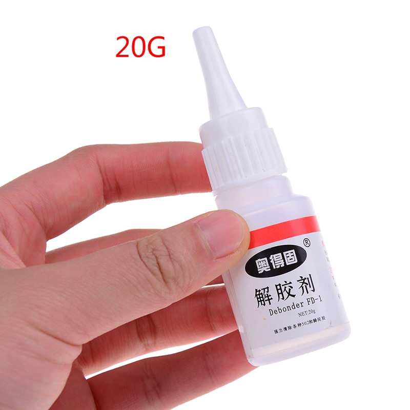 1PC 20g Liquid Glue Debonder Clean for Super UV Clear Epoxy Resin Foil Nail Polish Enamel 502 Textile Stationery Store