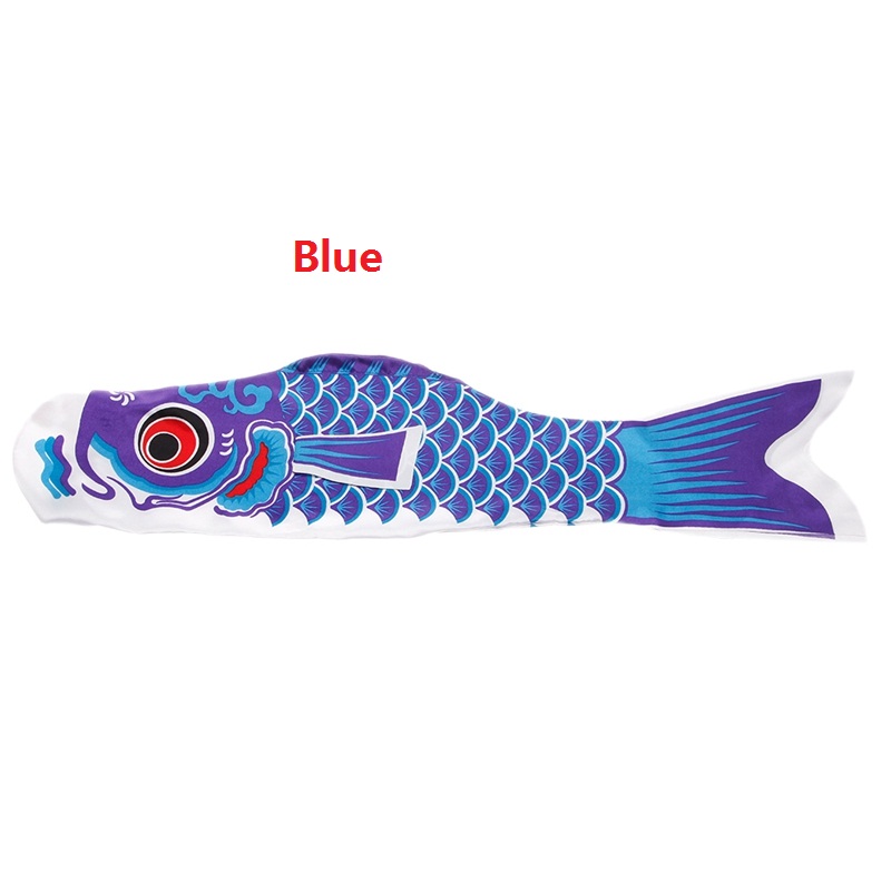 55 cm Koi Nobori carpa viento calcetines Koinobori peces de colores bandera colgante de pared decoración chico
